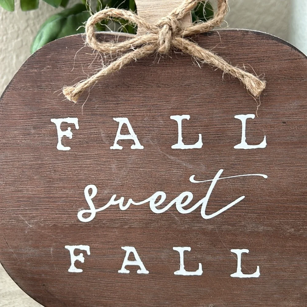 Rustic Farmhouse Fall Wood Pumpkin Tabletop Decor